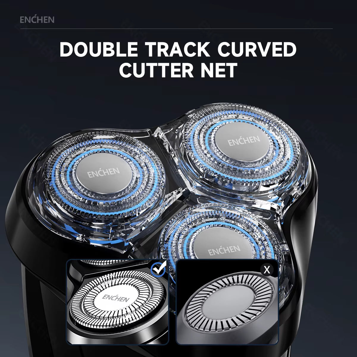 Electric Shaver 3D Blackstone 3 IPX7 Waterproof Razor Wet and Dry Dual Use Face Beard Battery Digital Display for Men