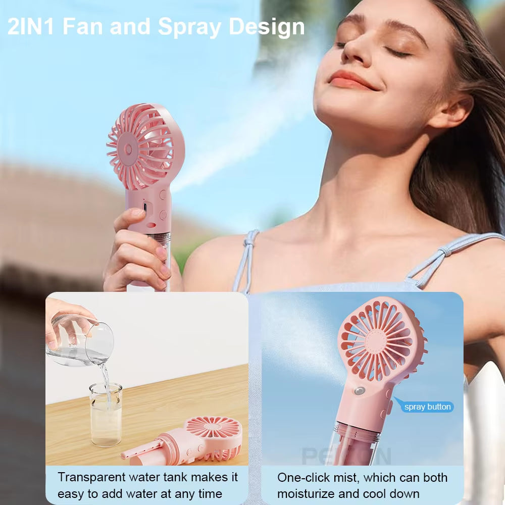 Rechargeable Portable Humidifier Fan