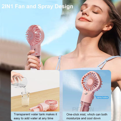 Rechargeable Portable Humidifier Fan