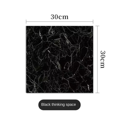 PVC Imitation Marble Wall Stickers Self-Adhesive Floor Stickers Waterproof Bathroom Living Room Decoration Decals 30*30Cm