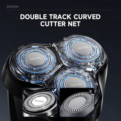 Electric Shaver 3D Blackstone 3 IPX7 Waterproof Razor Wet and Dry Dual Use Face Beard Battery Digital Display for Men