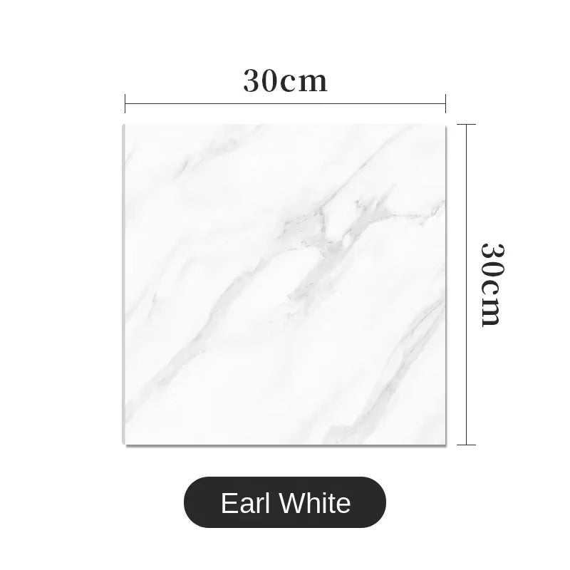 PVC Imitation Marble Wall Stickers Self-Adhesive Floor Stickers Waterproof Bathroom Living Room Decoration Decals 30*30Cm