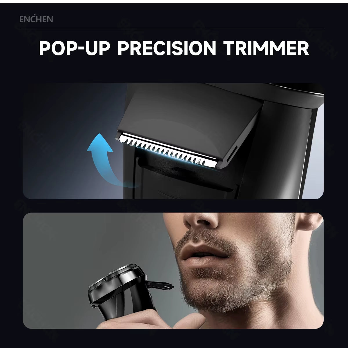 Electric Shaver 3D Blackstone 3 IPX7 Waterproof Razor Wet and Dry Dual Use Face Beard Battery Digital Display for Men