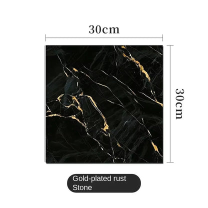 PVC Imitation Marble Wall Stickers Self-Adhesive Floor Stickers Waterproof Bathroom Living Room Decoration Decals 30*30Cm