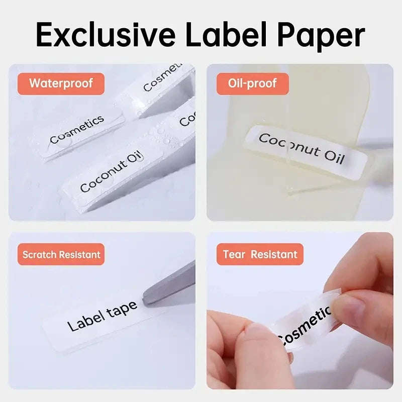 Thermal Papers White Thermal Self-Adhesive Stickers Compatible for P50/S2 Portable Thermal Printer to Gift/Marking/Tape