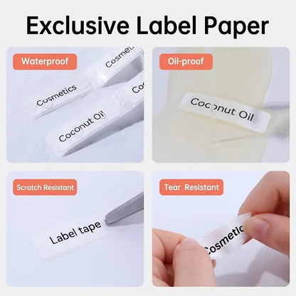 Thermal Papers White Thermal Self-Adhesive Stickers Compatible for P50/S2 Portable Thermal Printer to Gift/Marking/Tape