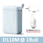 D110 Smart Portable Label Printer Mini Pocket Thermal Sticker Maker Self-Adhesive Label Papers for Office Home USE