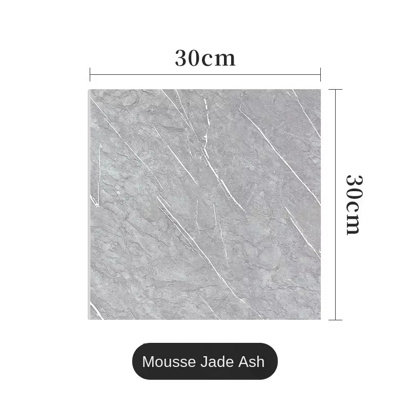 PVC Imitation Marble Wall Stickers Self-Adhesive Floor Stickers Waterproof Bathroom Living Room Decoration Decals 30*30Cm