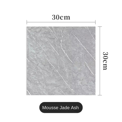 PVC Imitation Marble Wall Stickers Self-Adhesive Floor Stickers Waterproof Bathroom Living Room Decoration Decals 30*30Cm