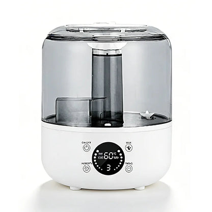 3000Ml Smart Air Humidifier with Dual Mist Output: Essential Oil Aroma Diffuser for Home & Office, Equipped with Adjustable Fog