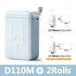 D110 Smart Portable Label Printer Mini Pocket Thermal Sticker Maker Self-Adhesive Label Papers for Office Home USE