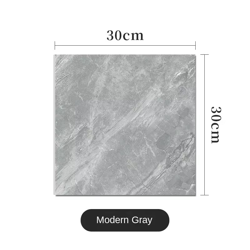 PVC Imitation Marble Wall Stickers Self-Adhesive Floor Stickers Waterproof Bathroom Living Room Decoration Decals 30*30Cm