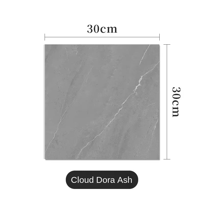 PVC Imitation Marble Wall Stickers Self-Adhesive Floor Stickers Waterproof Bathroom Living Room Decoration Decals 30*30Cm