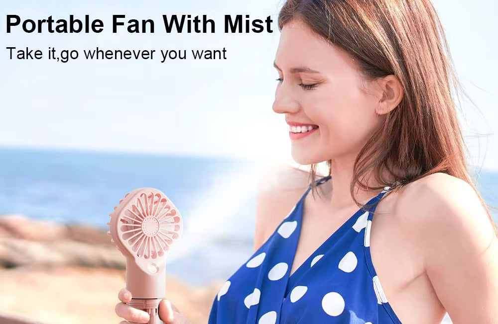Rechargeable Portable Humidifier Fan