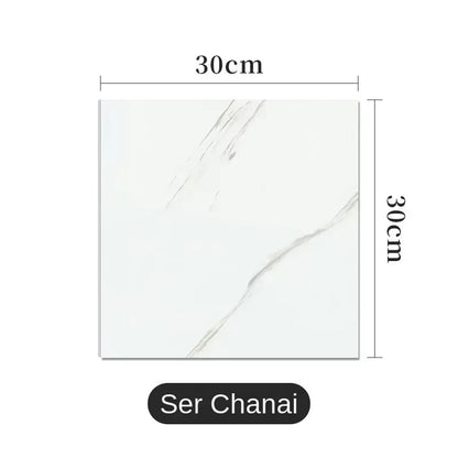 PVC Imitation Marble Wall Stickers Self-Adhesive Floor Stickers Waterproof Bathroom Living Room Decoration Decals 30*30Cm