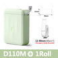 D110 Smart Portable Label Printer Mini Pocket Thermal Sticker Maker Self-Adhesive Label Papers for Office Home USE