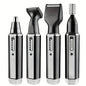 Men'S 4-In-1 Electric Grooming Kit, Rechargeable, for Trimming Hair, Beard, Nose Hair, and Ear Hair. Precise Cleaning with Gentl