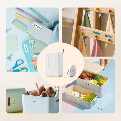D110 Smart Portable Label Printer Mini Pocket Thermal Sticker Maker Self-Adhesive Label Papers for Office Home USE